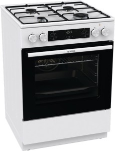 Kuchnia gazowo elektryczna GORENJE GKS6C70WJ ExtraSteam AirFry Termoobieg 