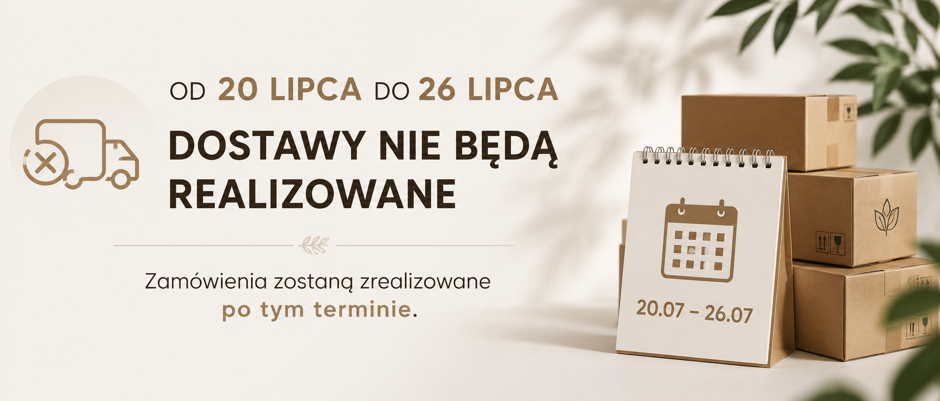 przerwa w dostawach